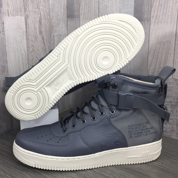 Nike SF AF1 MID dark grey/dark grey-light bone - Picture 4 of 8